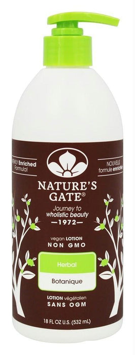 Natures Gate: Moisturizing Herbal Lotion, 18 Oz