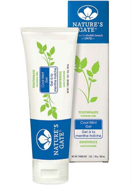 Natures Gate: Toothpaste Fluoride Free Cool Mint Gel, 5 Oz