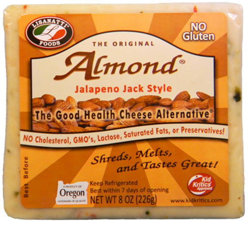 Lisanatti: Almond Jalapeno Jack Style Chunk Cheese, 8 Oz