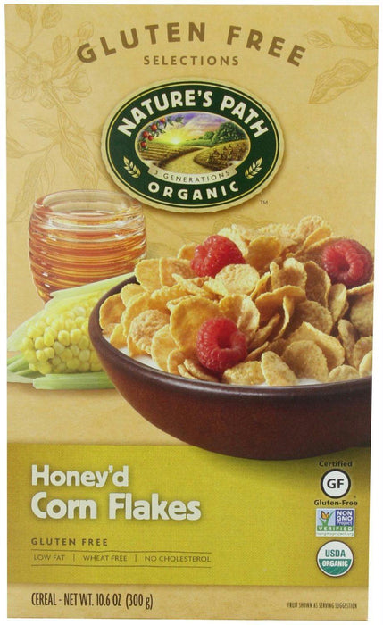 Natures Path: Organic Honey'd Corn Flakes Cereal, 10.6 Oz