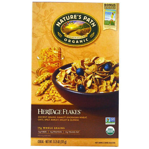 Natures Path: Organic Heritage Flakes Cereal Whole Grain, 13.25 Oz