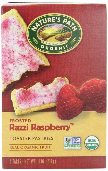 Natures Path: Organic Frosted Razzi Raspberry Toaster Pastries, 11 Oz