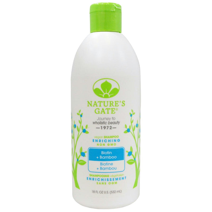 Natures Gate: Enriching Shampoo Biotin + Bamboo, 18 Oz