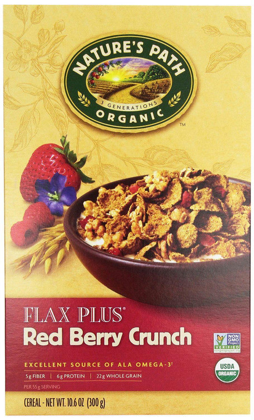 Natures Path: Organic Flax Plus Red Berry Crunch Cereal, 10.6 Oz