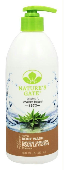 Natures Gate: Body Wash Hemp, 18 Oz