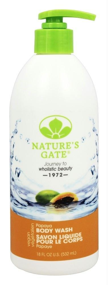 Natures Gate: Body Wash Papaya, 18 Oz