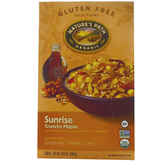 Natures Path: Organic Sunrise Cereal Gluten Free Crunchy Maple, 10.6 Oz