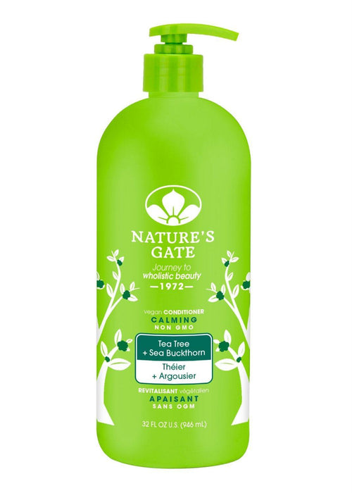 Natures Gate: Calming Conditioner Tea Tree + Sea Buckthorn, 32 Oz