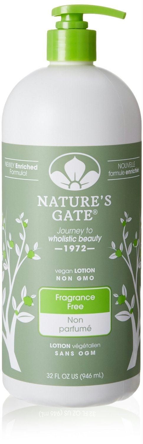 Natures Gate: Fragrance Free Moisturizing Lotion, 32 Oz