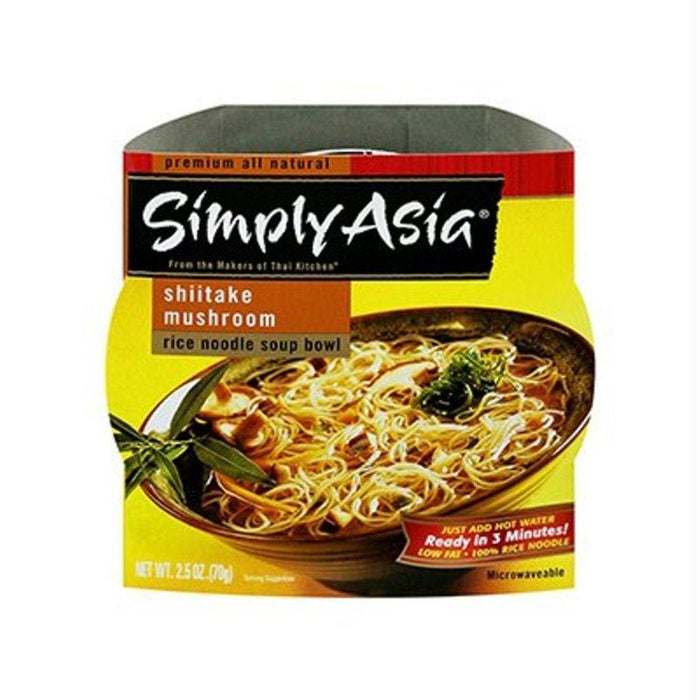 Simply Asia: Shiitake Mushroom Rice Noodle Soup Bowl, 2.5 Oz