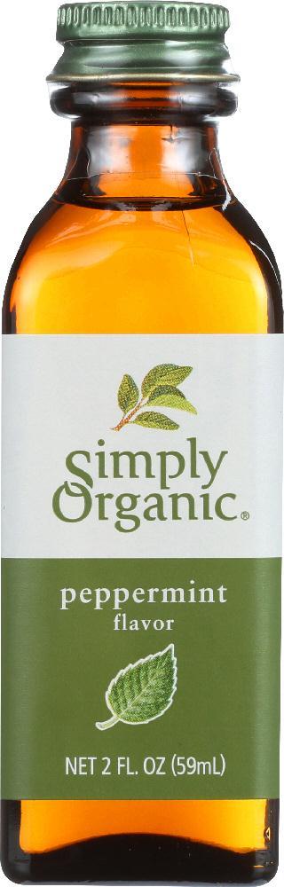 Simply Organic: Peppermint Flavor, 2 Oz