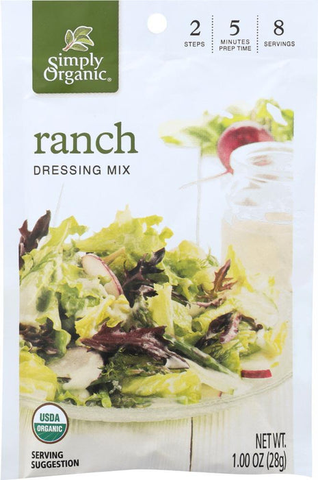 Simply Organic: Mix Drssng Ranch Org (0.110 Oz)