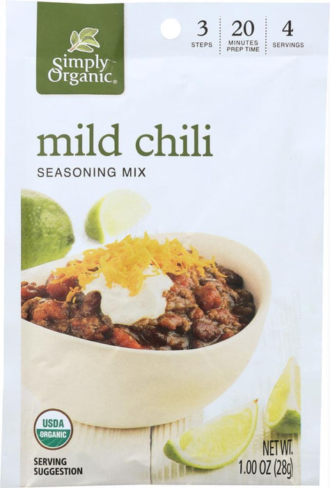 Simply Organic: Mix Chili Mild Org (1.000 Oz)