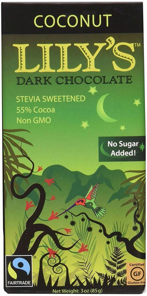 Lily's: Dark Chocolate With Stevia Coconut, 3 Oz