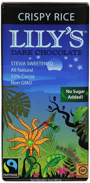 Lily's: Dark Chocolate With Stevia Crispy Rice, 3 Oz