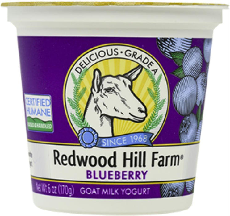 Redwood Hill Farm: Blueberry Goat Milk Yogurt, 6 Oz