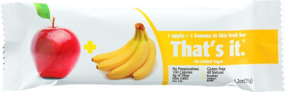 That's It: Apple + Banana Fruit Bar, 1.2 Oz