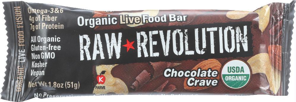 Raw Revolution: Organic Live Food Bar Chocolate Crave, 1.8 Oz