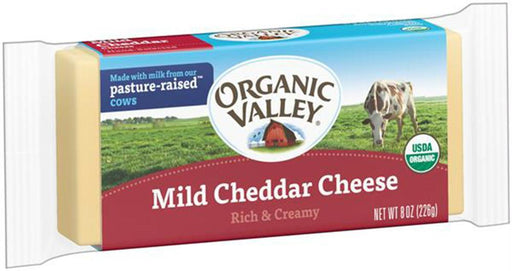 Organic Valley: Organic Mild Cheddar Cheese, 8 Oz