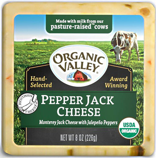 Organic Valley: Organic Pepper Jack Cheese, 8 Oz