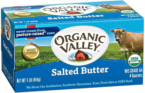 Organic Valley: Salted Butter, 16 Oz