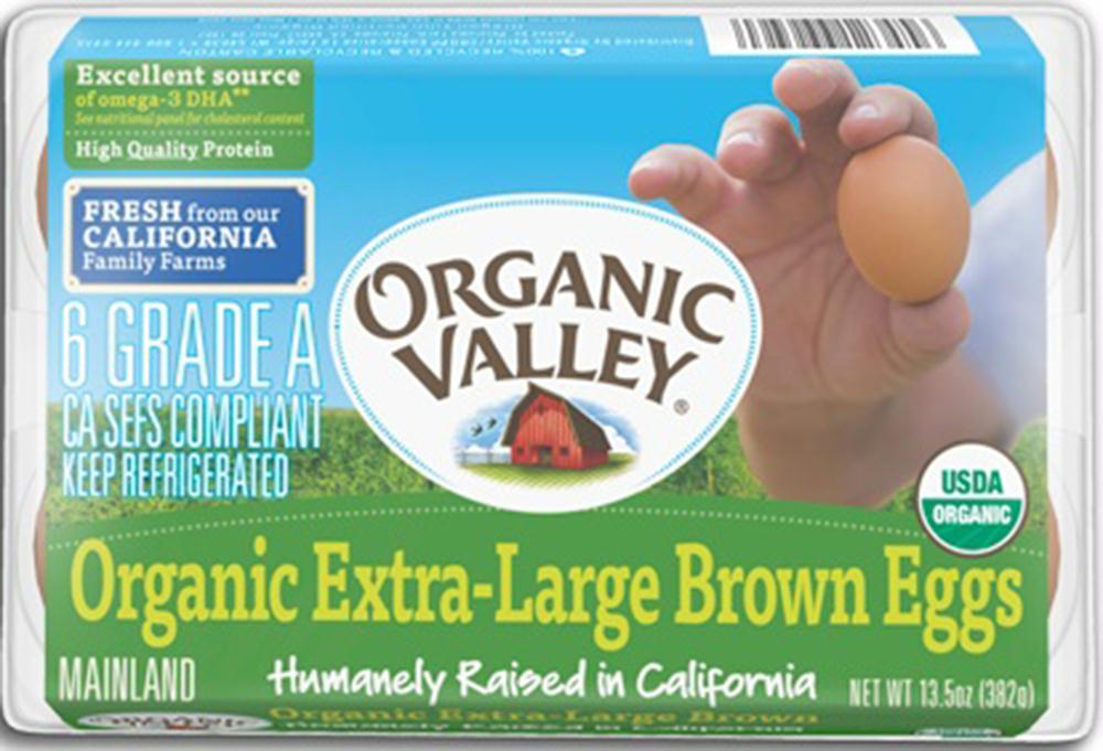 Organic Valley: California Extra Large Eggs, 0.5 Dozen