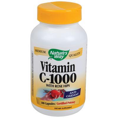 Nature's Way: Vitamin C-1000 With Rose Hips, 100 Capsules