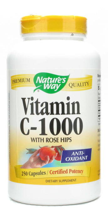 Nature's Way: Vitamin C-1000 With Rose Hips, 250 Capsules