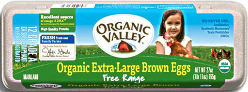 Organic Valley: Free Range Extra Large Brown Eggs, 1 Dozen