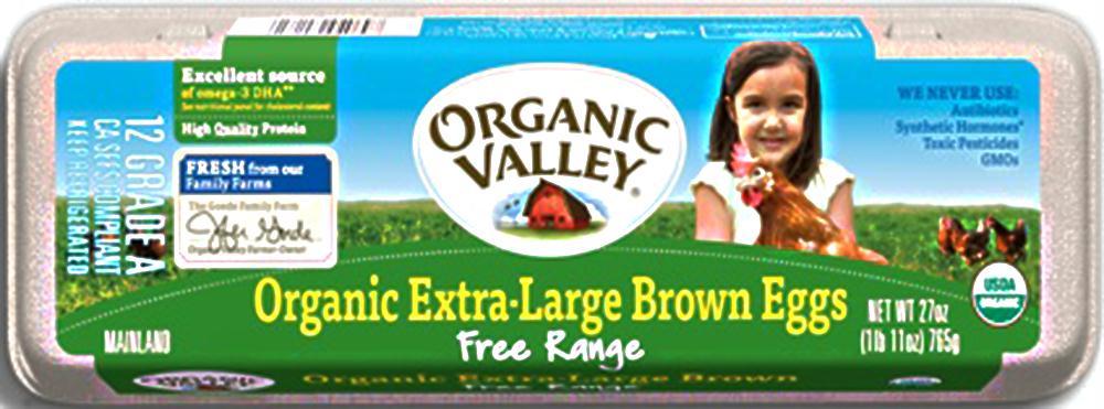 Organic Valley: Free Range Extra Large Brown Eggs, 1 Dozen