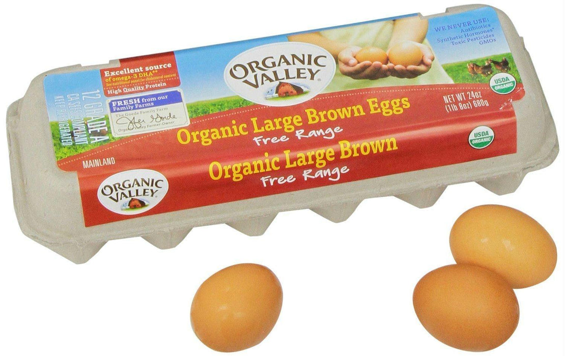 Organic Valley: Organic Large Brown Eggs, 1 Dozen