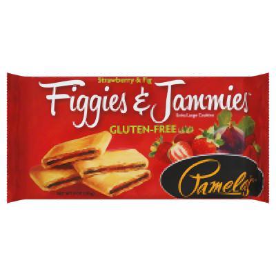 Pamela's: Gluten-free Figgies & Jammies Extra Large Cookies Strawberry & Fig, 9 Oz