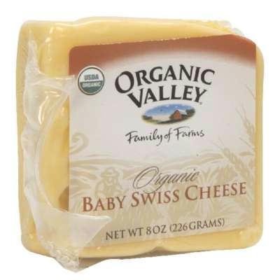 Organic Valley: Organic Baby Swiss Cheese, 8 Oz