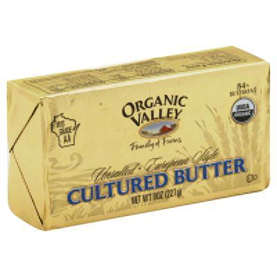 Organic Valley: Cultured Butter European Style Unsalted, 8 Oz