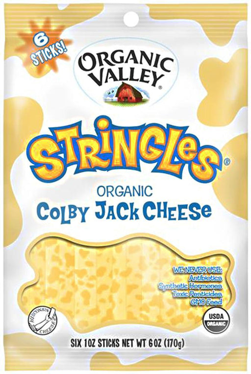 Organic Valley: Organic Colby Jack Cheese Stringles 6 Sticks, 6 Oz