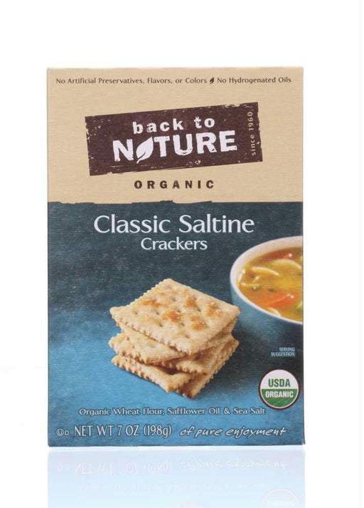 Back To Nature: Organic Classic Crackers Saltine, 7 Oz