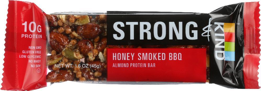 Kind: Strong And Kind Almond Protein Bar Honey Smoked Bbq, 1.6 Oz