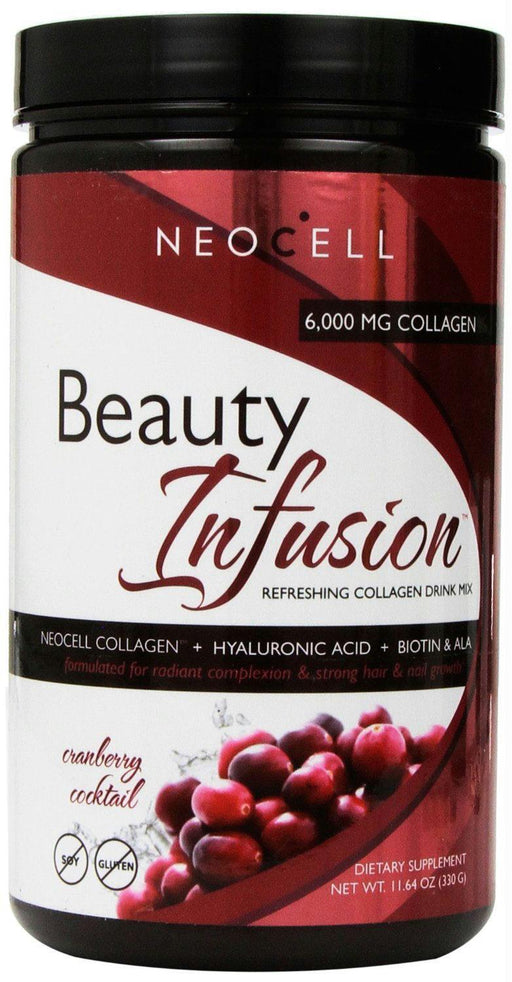 Neocell: Beauty Infusion Refreshing Collagen Drink Mix Cranberry Cocktail, 11.64 Oz