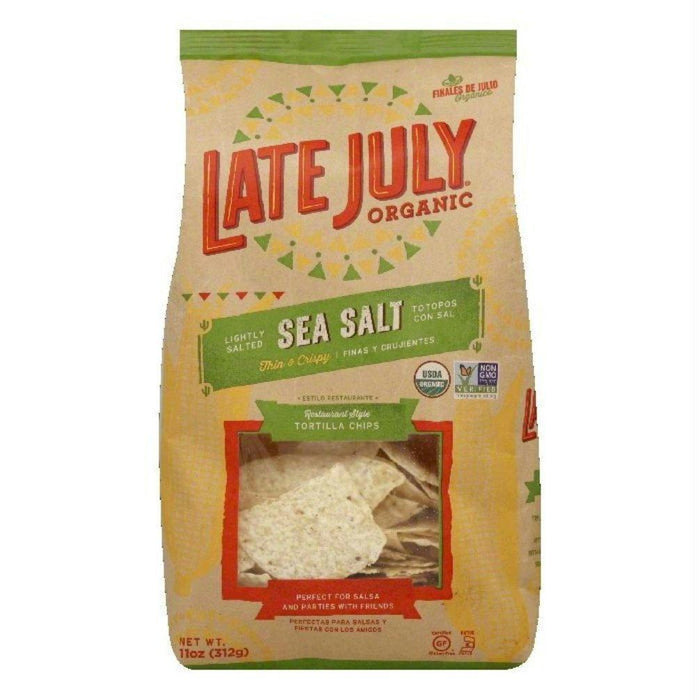 Late July: Organic Sea Salt Restaurant Style Tortilla Chips, 11 Oz