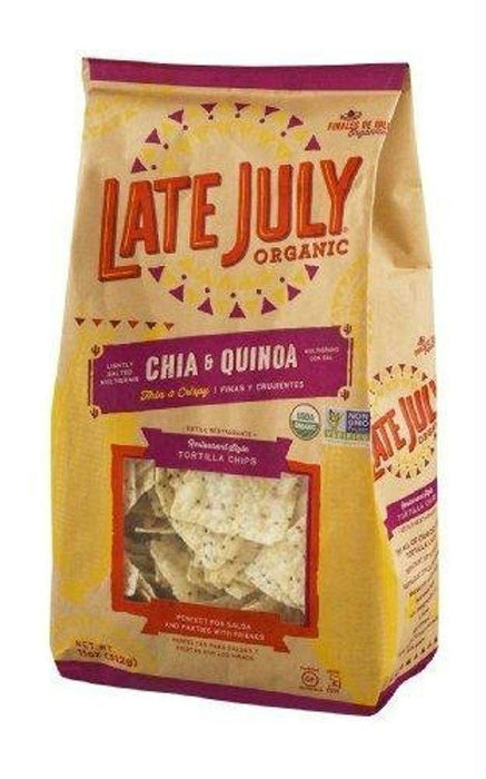 Late July: Organic Chia And Quinoa Restaurant Style Tortilla Chips, 11 Oz