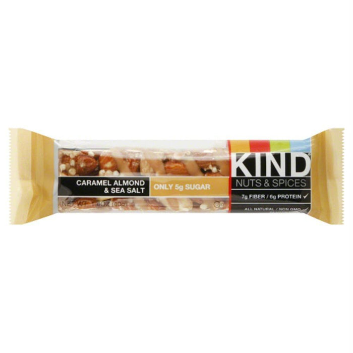 Kind: Nuts And Spices Caramel Almond And Sea Salt Bar, 1.4 Oz