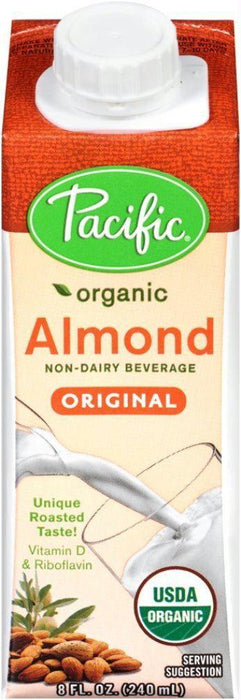 Pacific Foods: Organic Almond Original Non-dairy Beverage, 8 Oz