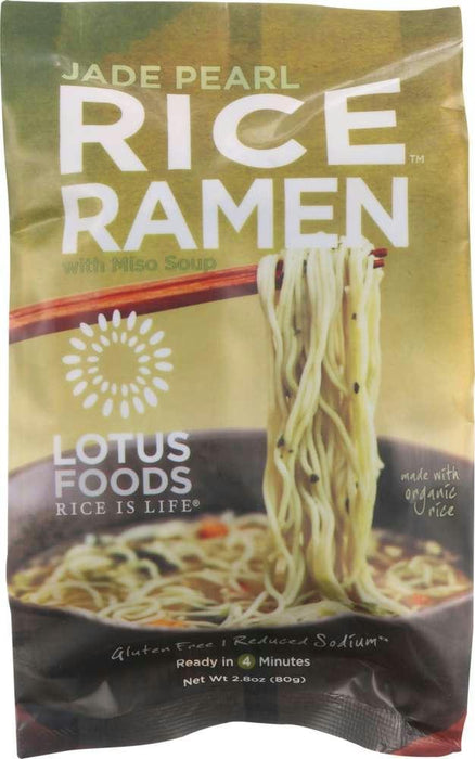 Lotus Foods: Rice Ramen With Miso Soup Jade Pearl, 2.8 Oz