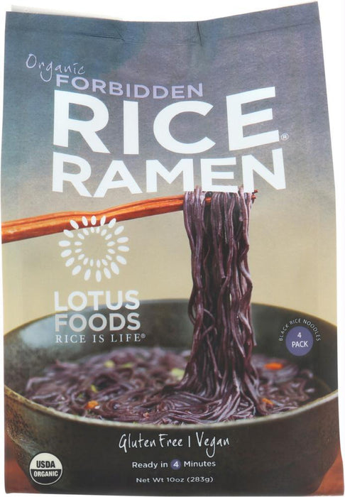 Lotus Foods: Rice Ramen 4pk Forbidden (10.000 Oz)