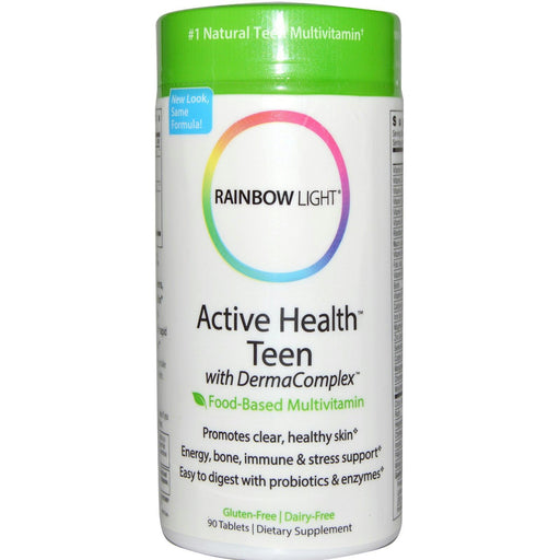 Rainbow Light: Active Health Teen With Derma Complex Food-based Multivitamin, 90 Tablets