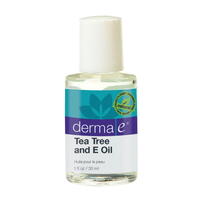 Derma E: Natural Body Care Tea Tree & Vitamin E Oil, 1 Oz