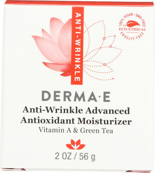 Derma E: Anti-wrinkle Advanced Antioxidant Moisturizer Vitamin A & Green Tea, 2 Oz