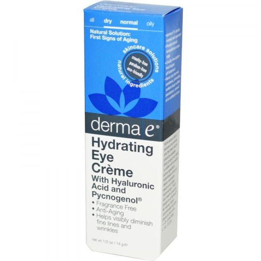 Derma E: Hydrating Eye Cream With Hyaluronic Acid And Pycnogenol, 0.5 Oz