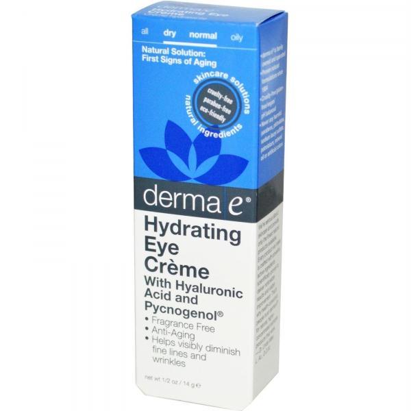 Derma E: Hydrating Eye Cream With Hyaluronic Acid And Pycnogenol, 0.5 Oz