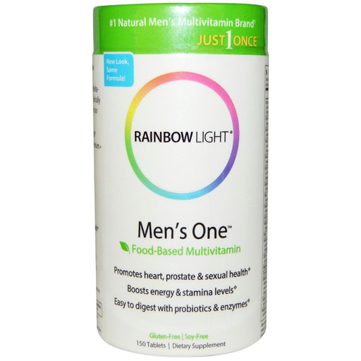 Rainbow Light: Just Once Men's One Food-based Multivitamin, 150 Tablets